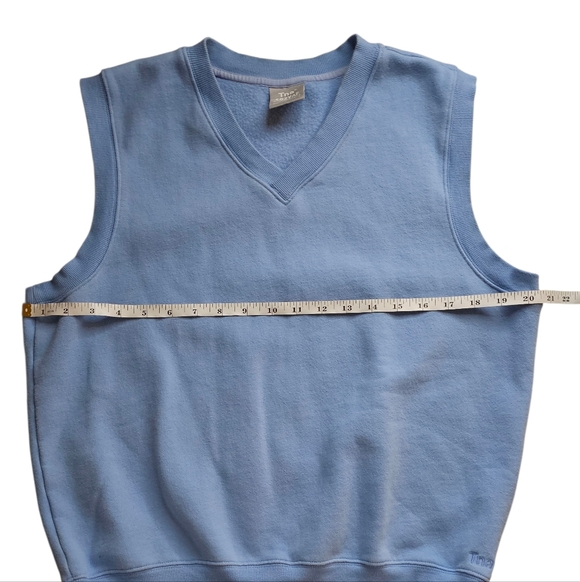 TNA Cozy AF Blue Fleece Academia V-neck Vest size small - Picture 8 of 9